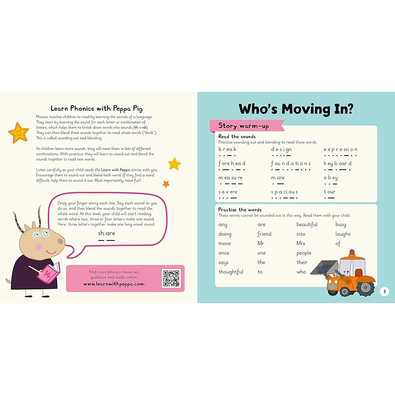 Learn With Peppa Pig Level 5 Book 14: Who's Moving In? Phonics Reader