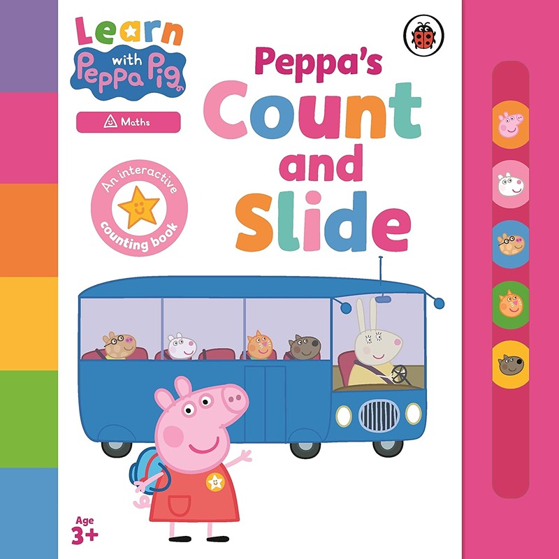 Learn With Peppa Pig: Peppa's Count And Slide Book