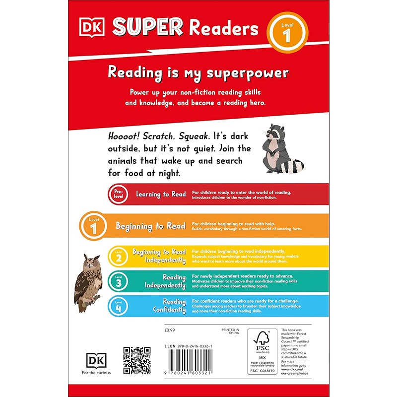 Super Readers: Nighttime Animals Level 1