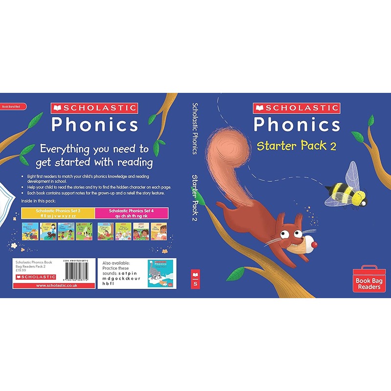 Phonics Book Bag Readers Starter Pack 2 - Pack of 8