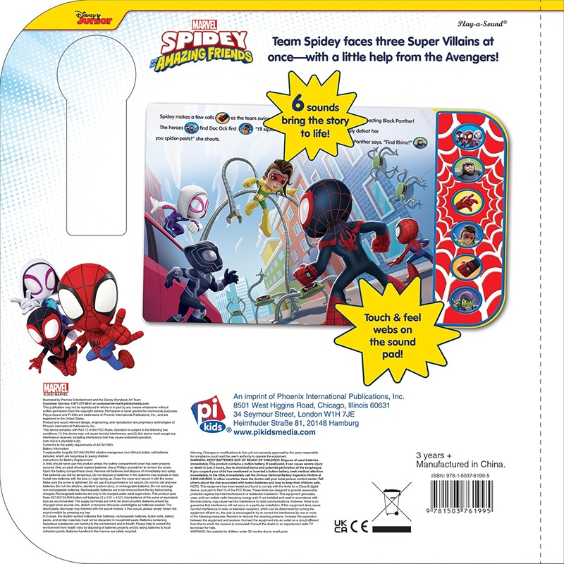Spidey To The Rescue Textured Sound Book