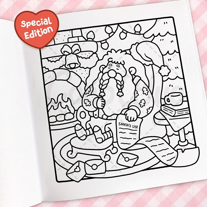 Cozy Christmas: Coloring Book