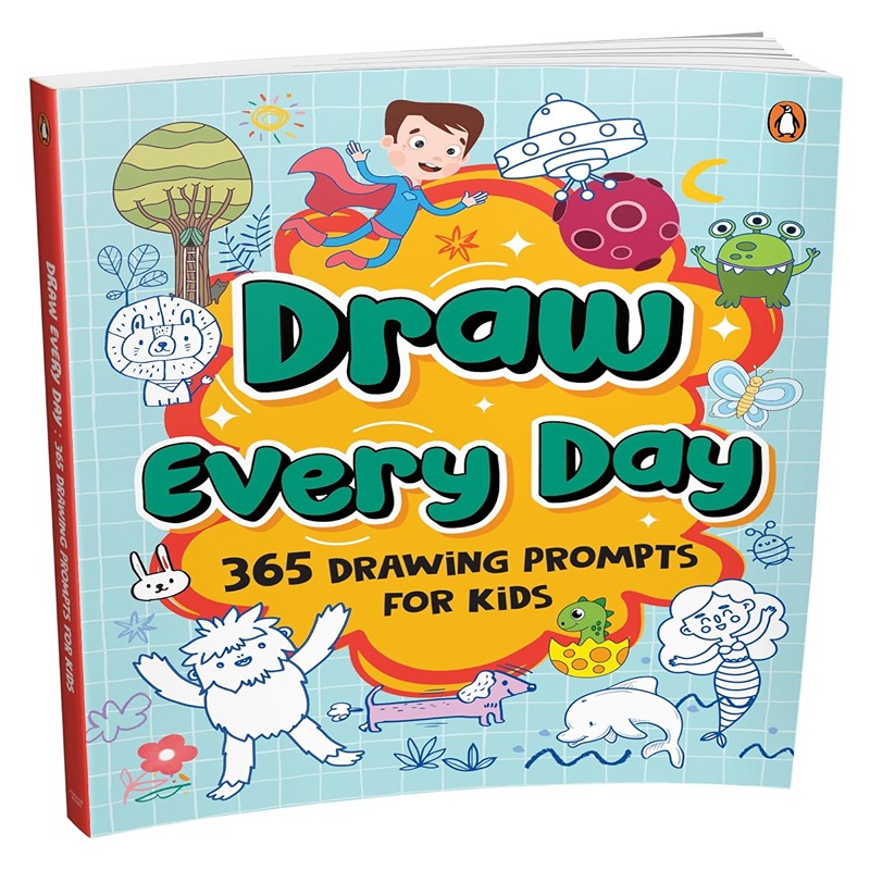 Draw Everyday: 365 Drawing Prompts For Kids