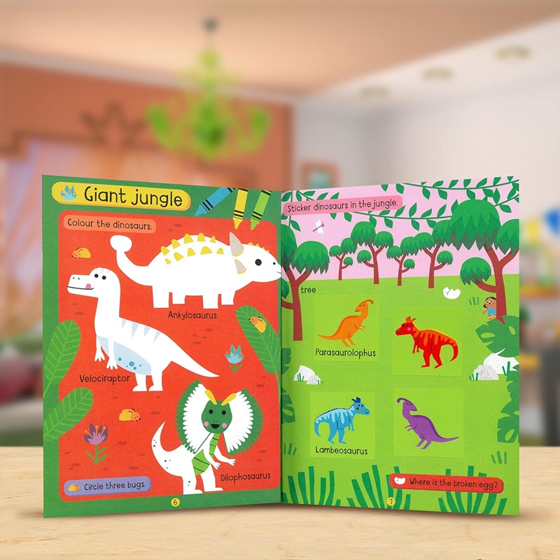 Big Stickers For Toddler Hands: Dinosaurs