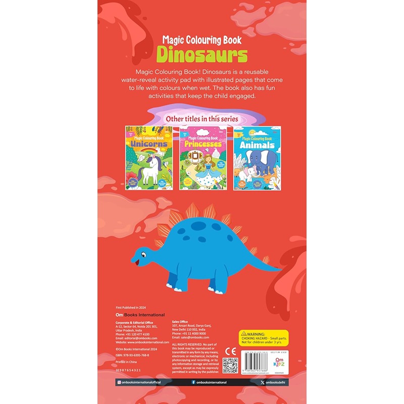 Magic Colouring Book Dinosaurs