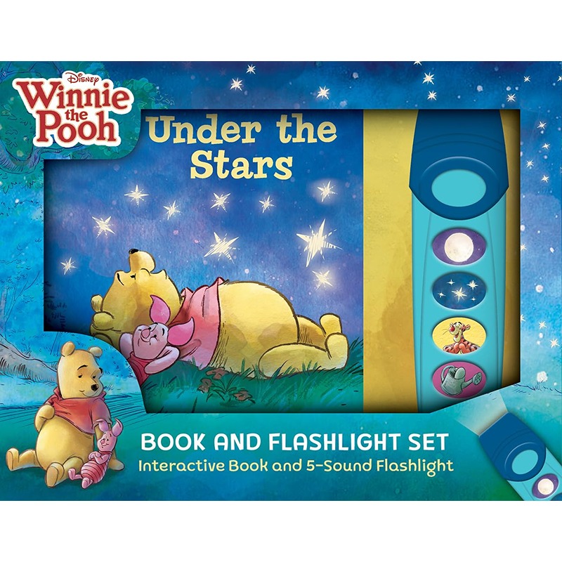 Disney Winnie The Pooh: Under The Stars Book And 5-Sound Flashlight Set