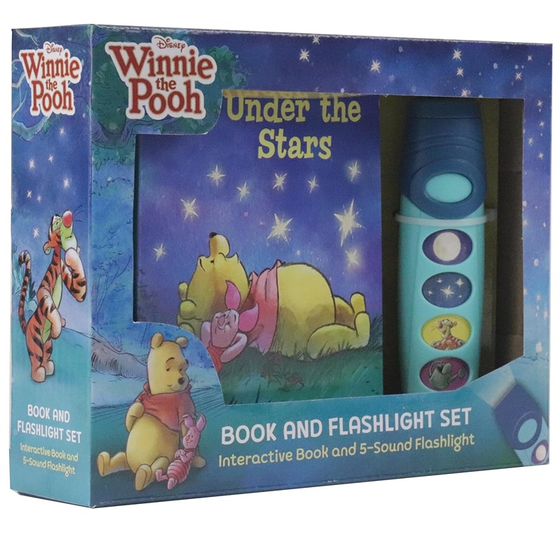 Disney Winnie The Pooh: Under The Stars Book And 5-Sound Flashlight Set