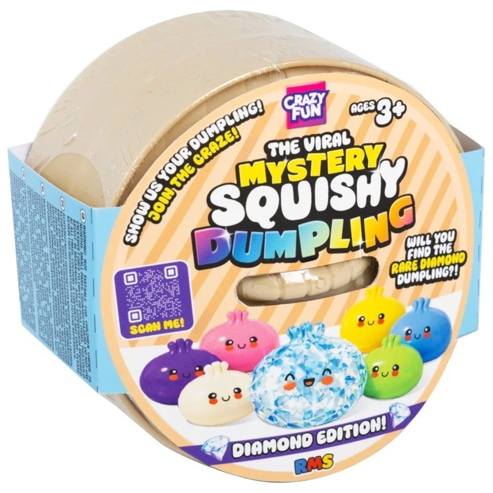 RMS - Crazy Fun The Viral Mystery Squishy Dumpling Toy - Diamond Edition