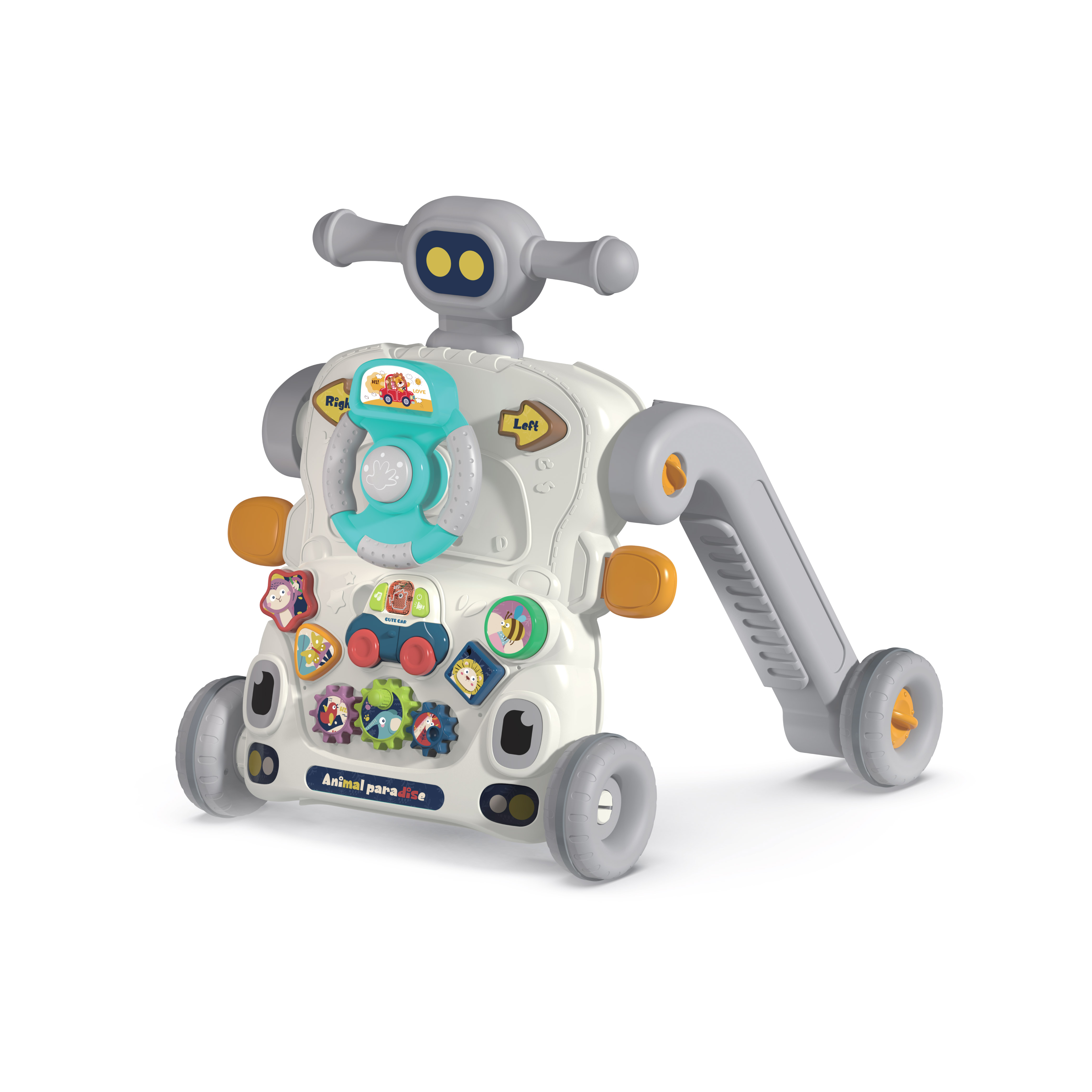 Amsham 6-In-1 Activity Baby Walker - Grey