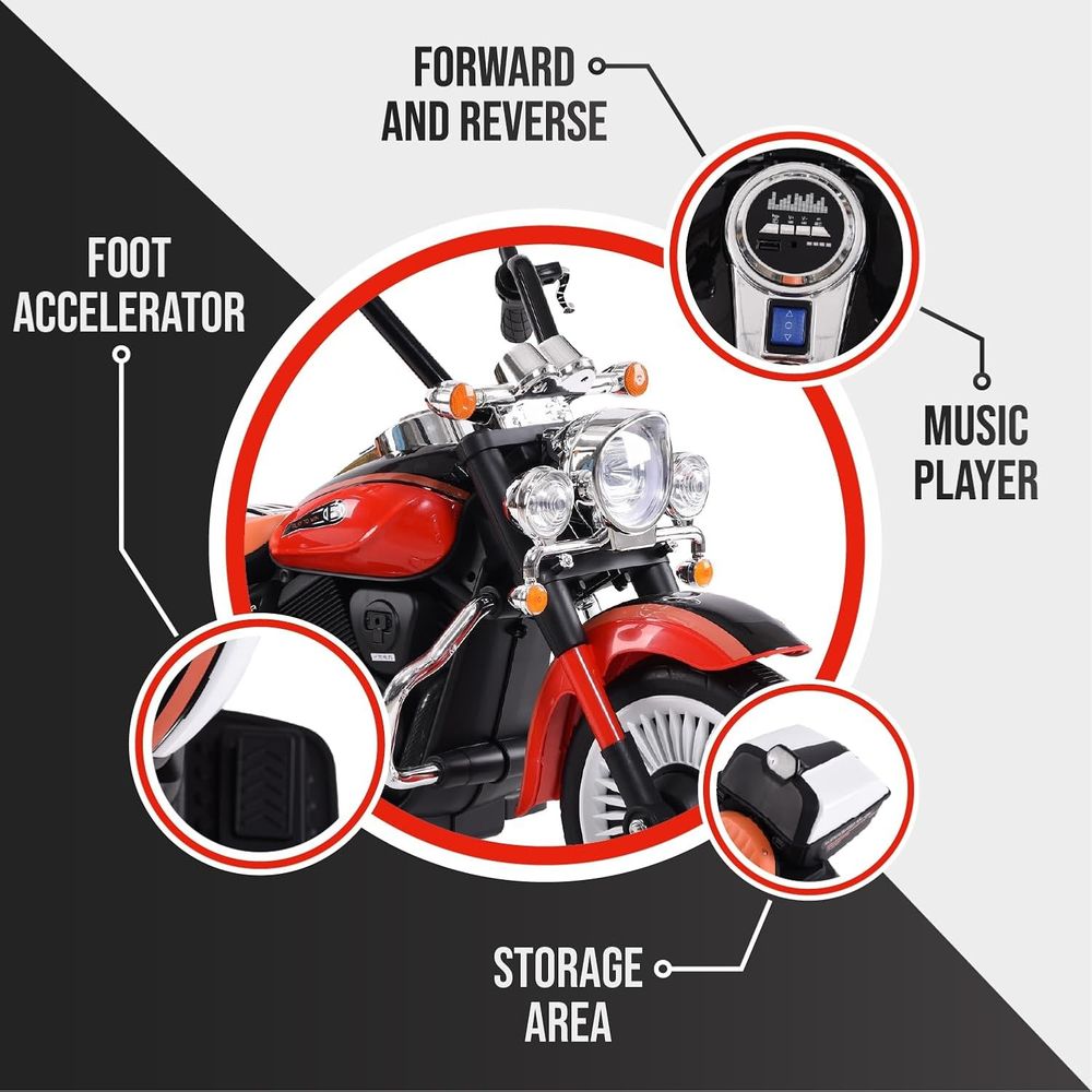 Amsham - Kids Ride On Electric Motorbike - 12V