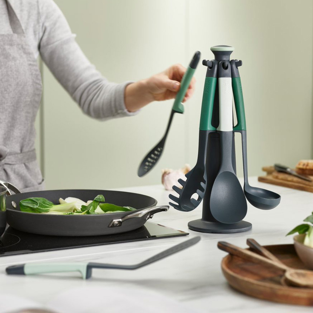 Joseph Joseph - Elevate Editions Utensils Carousel Set - Green - 7 Pcs