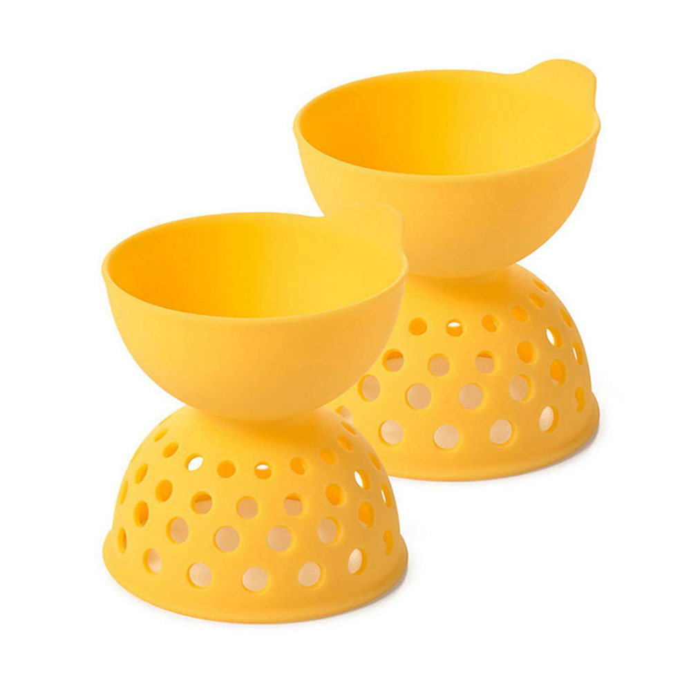 OXO - Good Grips Silicone Egg Poachers Set - Yellow - 2 Pcs