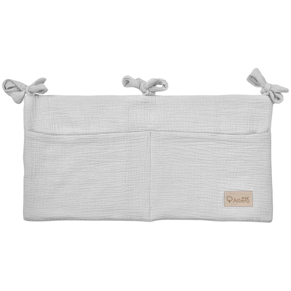 Albero Mio Baby Cot Organiser - Grey