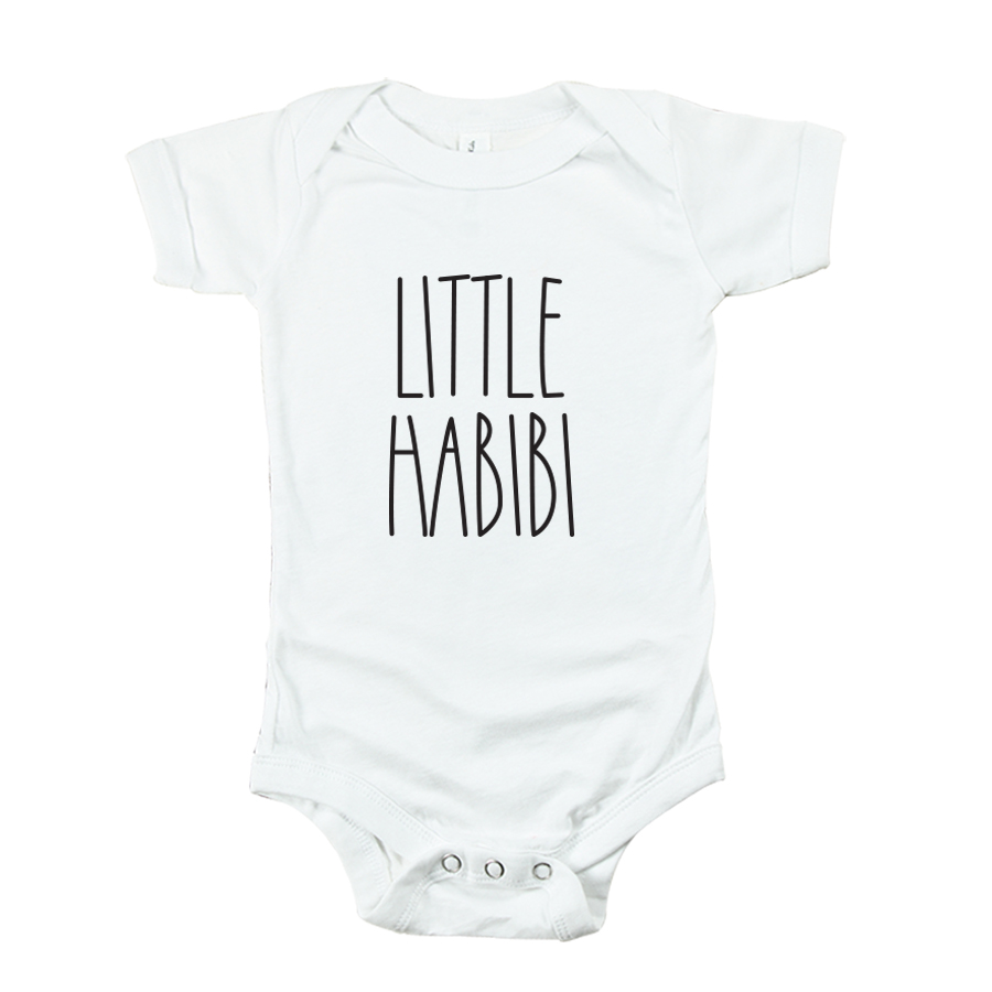 Matching Family Little Habibi Baby Romper - White