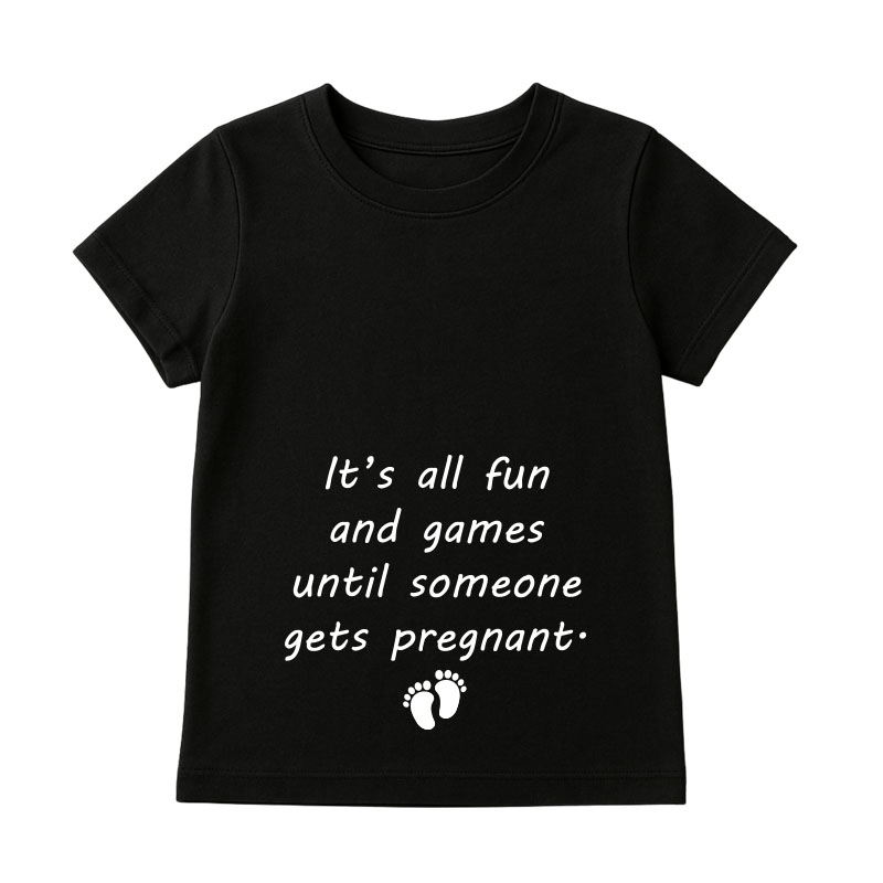 Matching Family Outfits - It's All Fun Women T-Shirt - Black