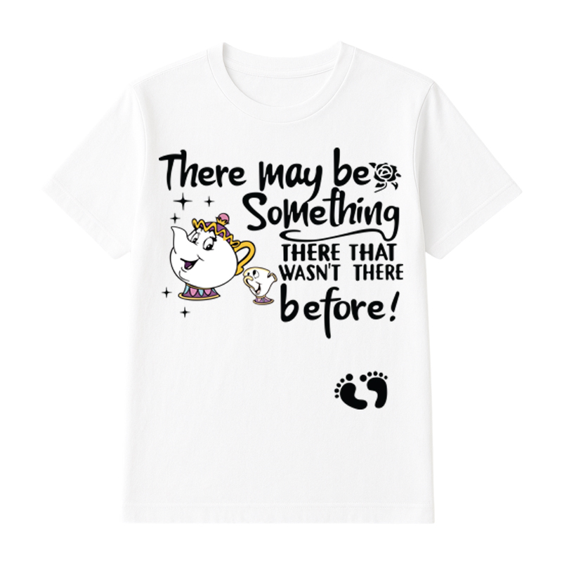 Matching Family Outfits There May Be Something Printed Women's T-Shirt - White