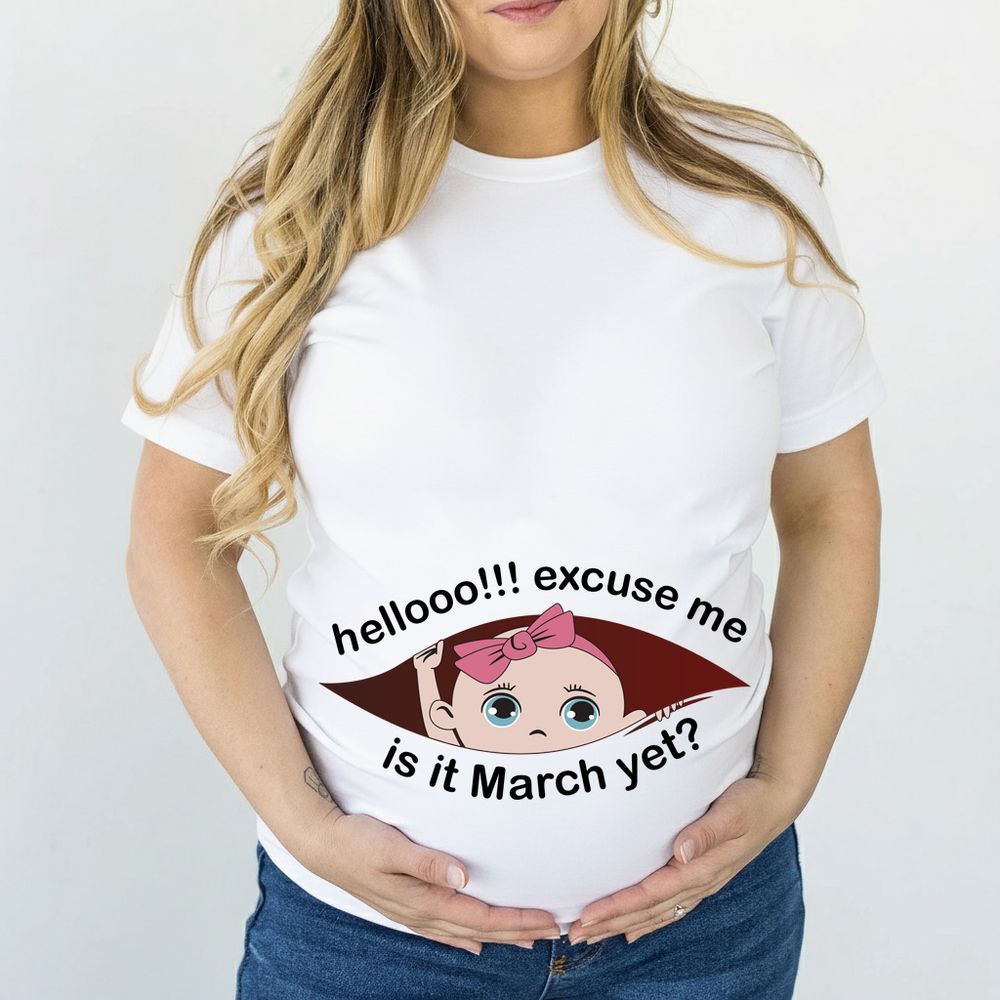 Matching Family Outfits Women' Hello Excuse Me March T-Shirt - White