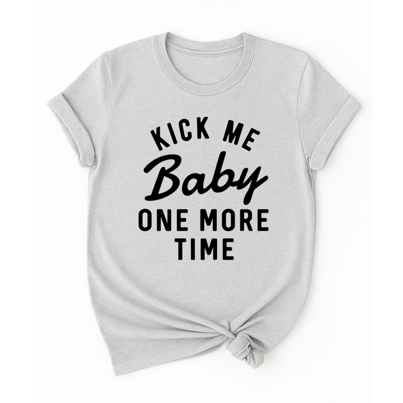 Matching Family Outfits Kick Me Baby Women's T-Shirt - Grey