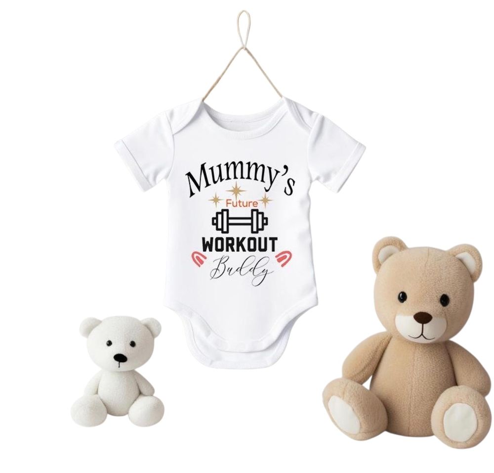 Matching Family Outfits - Mummy's Workout Romper - White