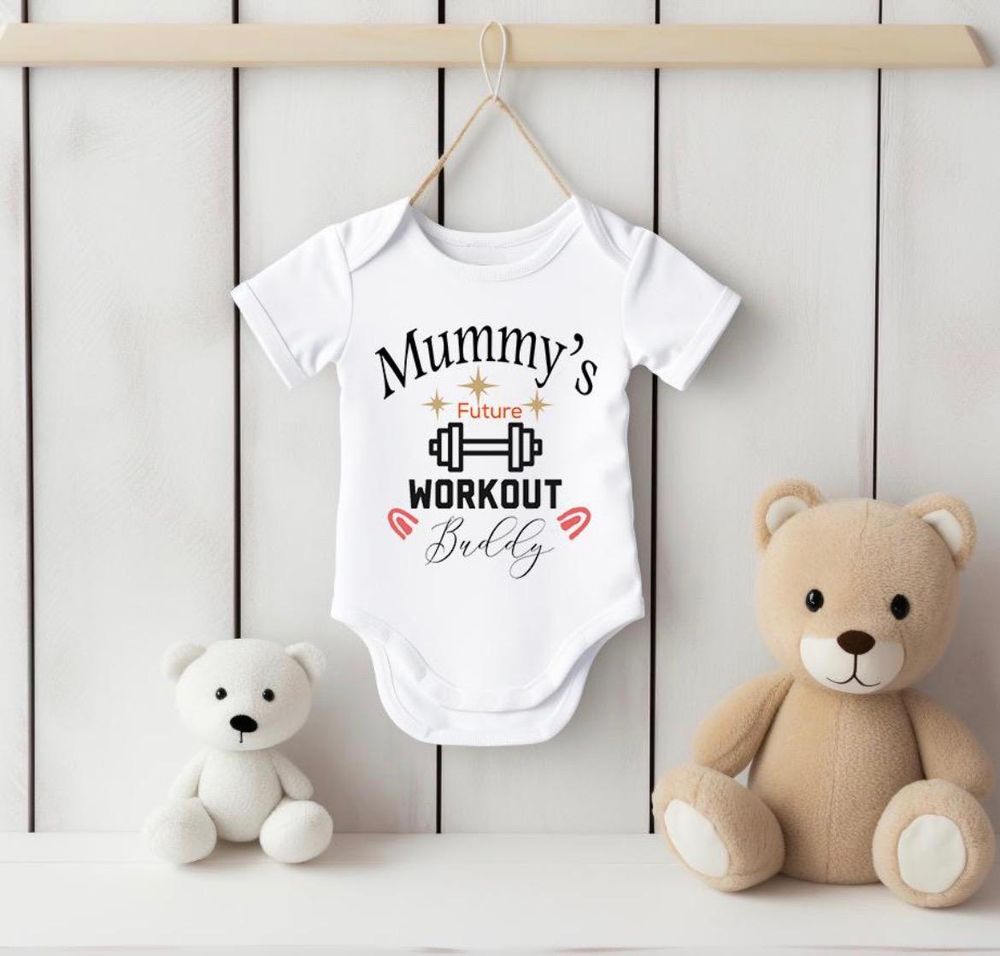 Matching Family Outfits - Mummy's Workout Romper - White