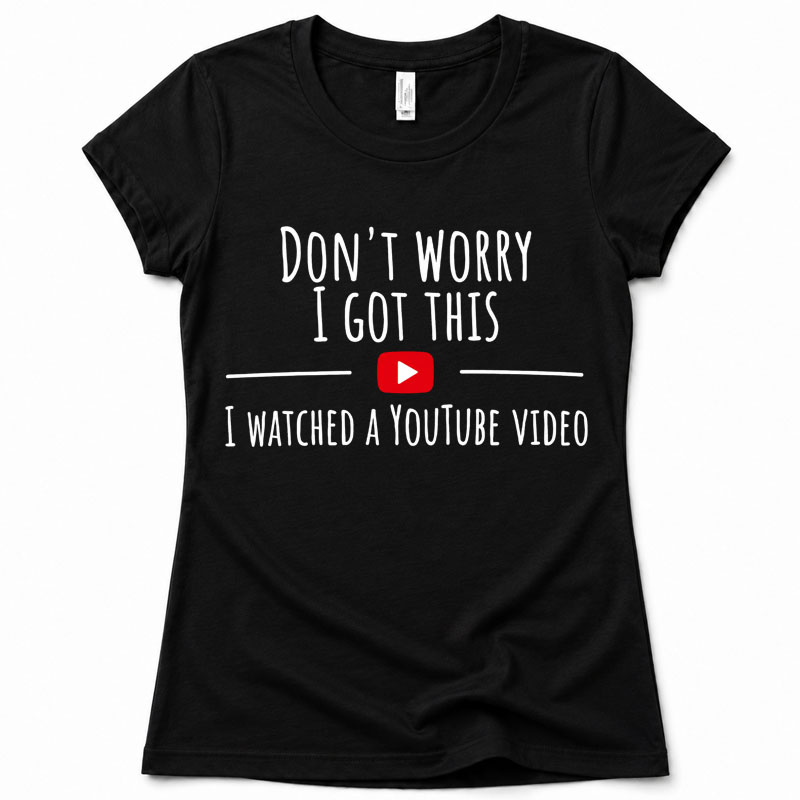 Matching Family Outfits - Don't Worry Adult T-shirt - Black