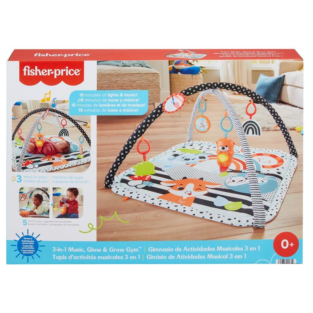 Fisher-Price - 3-In-1 Glow & Grow Gym