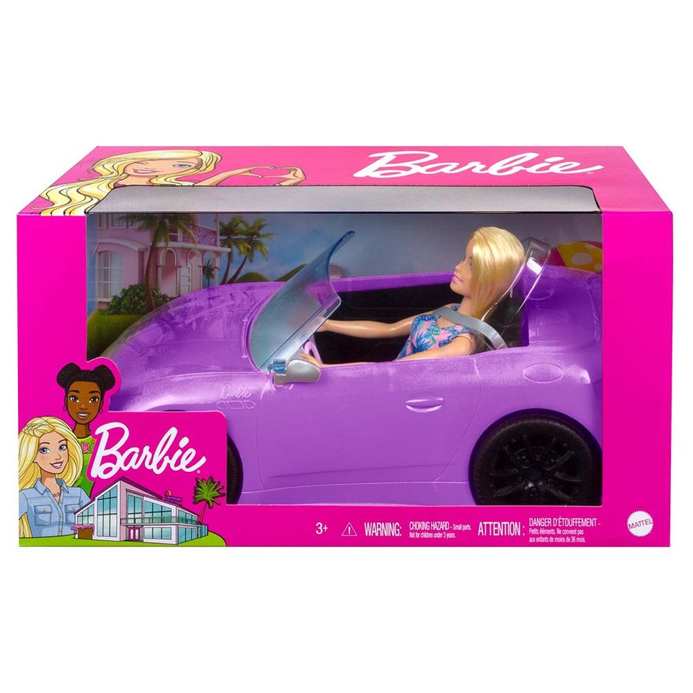 Barbie - Glam Convertible Vehicle w/ Doll