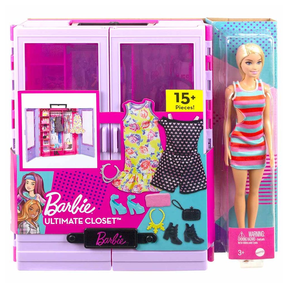 Mattel - Barbie Fashionistas Ultimate Closet Doll & Accessory