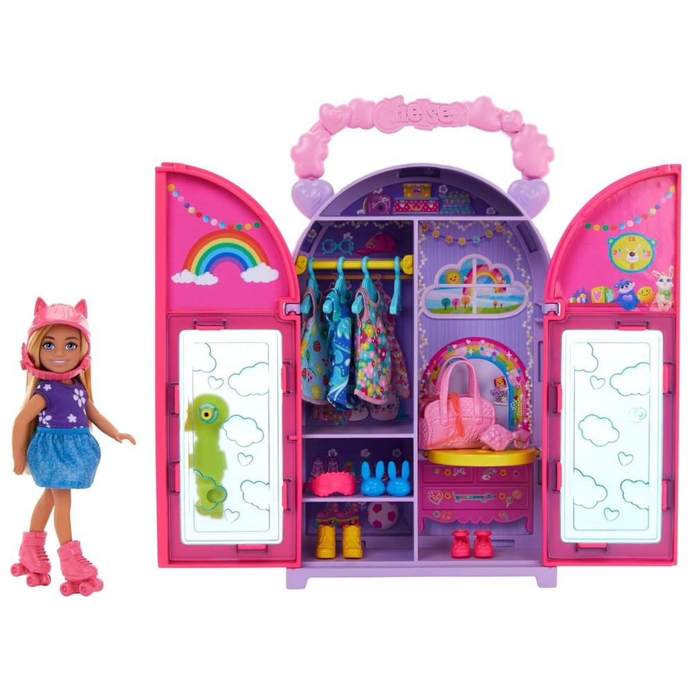 Barbie - Club Chelsea And Closet Fashion Doll Playset - Multicolor - 15 Pcs