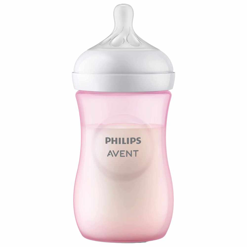 Philips Avent Natural Response Baby Feeding Bottle 260ml - Pink Color