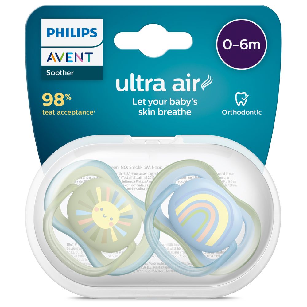 Philips Avent - Ultra Air Pacifier - 2 Pcs