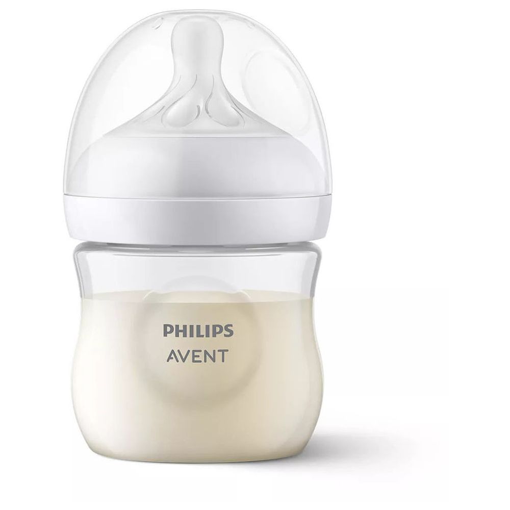 Philips Avent - Natural Response Plastic Baby Feeding Bottle 125ml - Pack of 2