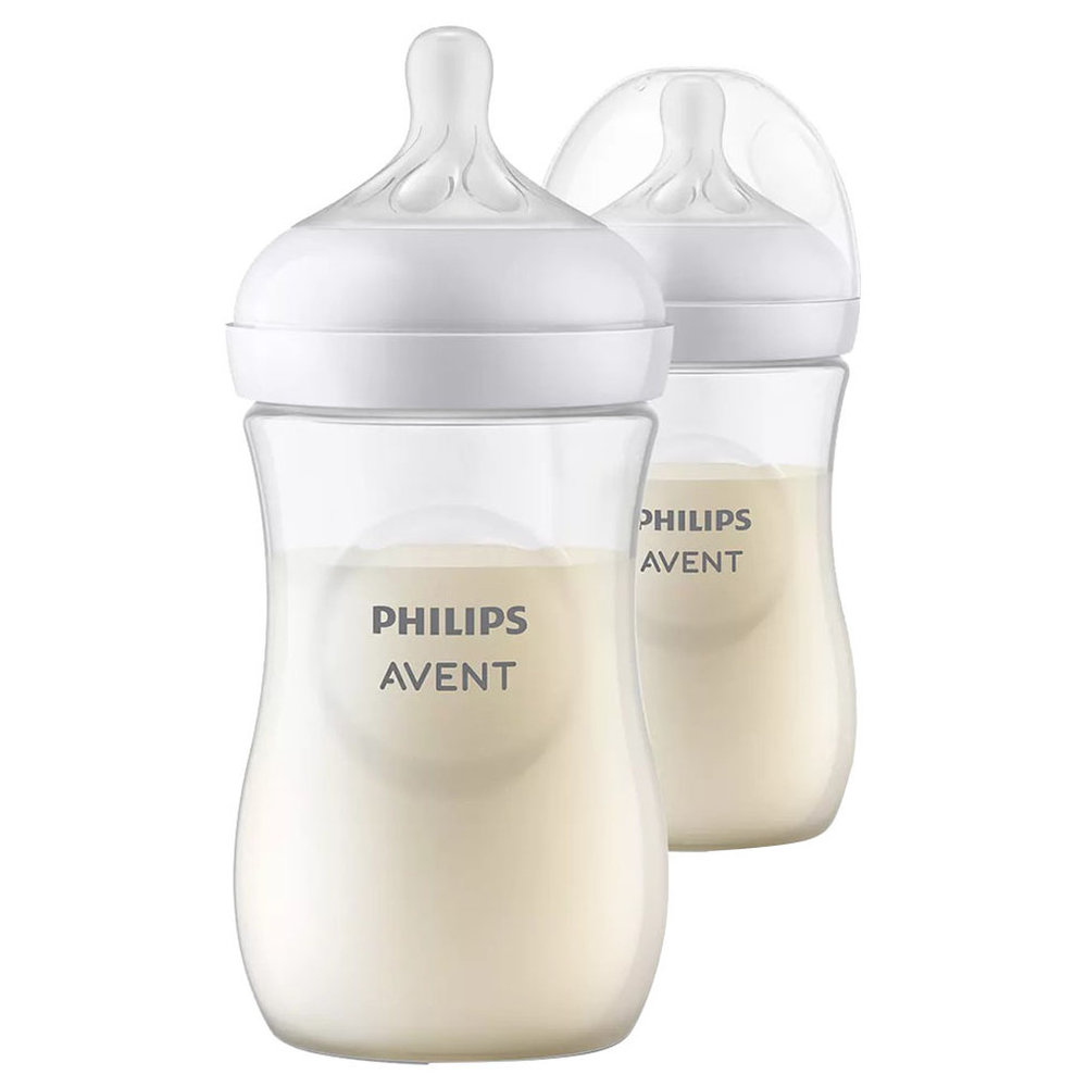 Philips Avent - Natural Response Baby Feeding Bottle 260ml - Pack of 2