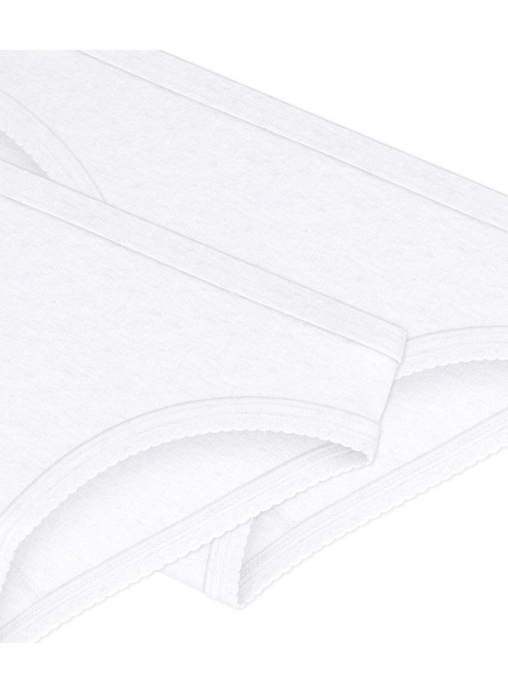 Petit Bateau Girls White Knickers - White - Pack of 2