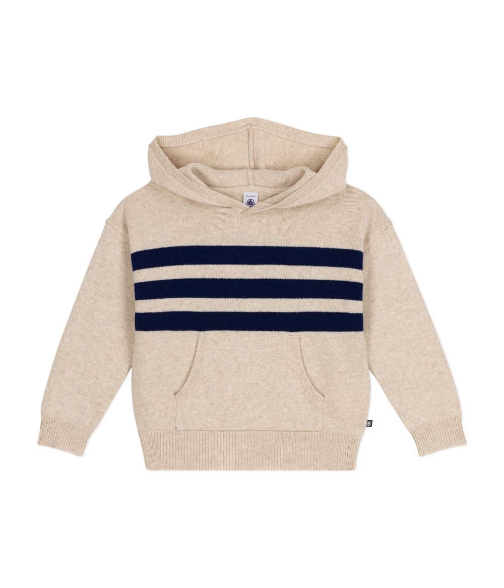 Petit Bateau Pull a Capuche Avalanche/Medieval - White
