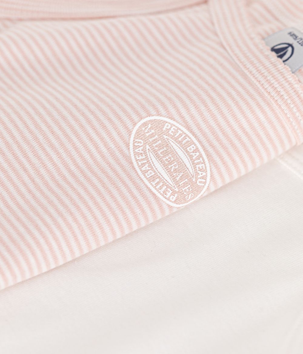 Petit Bateau Children's Cotton Vests with Fine Straps Pack of 2 Set 1