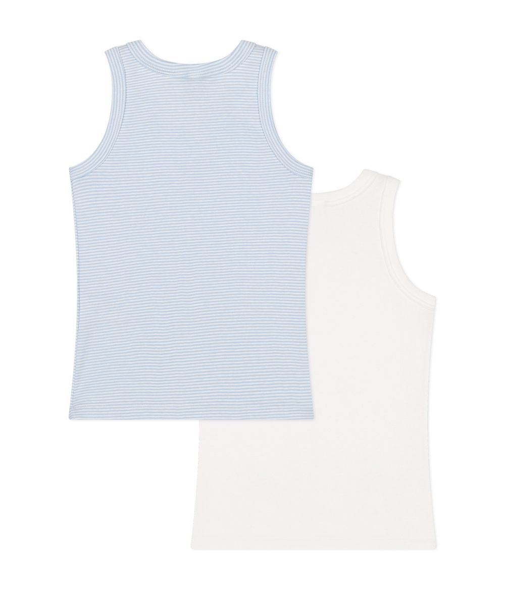 Petit Bateau Cotton Tank Tops 2 Pcs