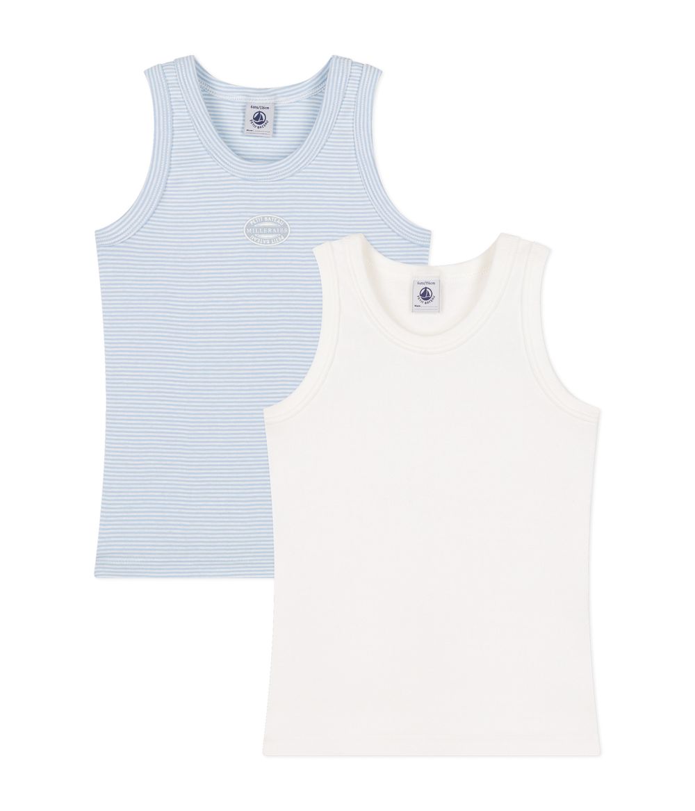 Petit Bateau Cotton Tank Tops 2 Pcs