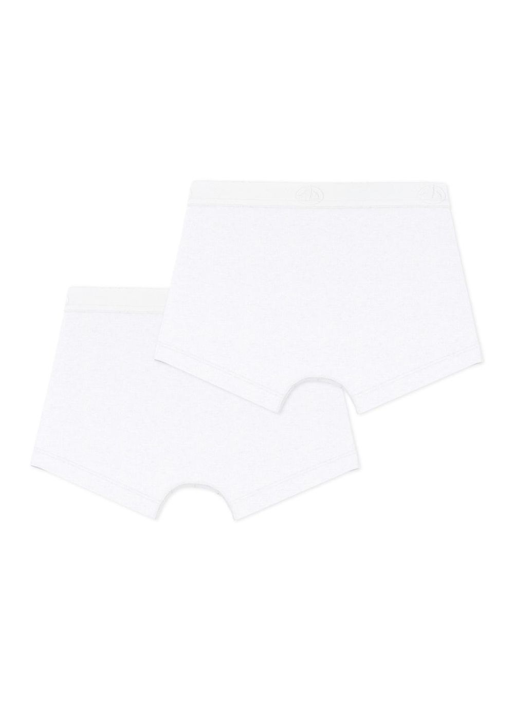 Petit Bateau Boys Boxer Shorts - White - Pack of 2