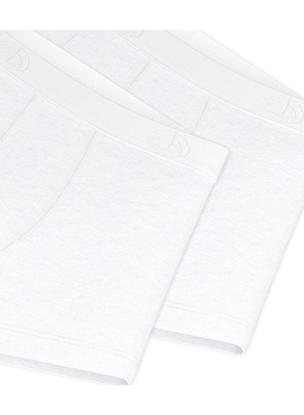 Petit Bateau Boys Boxer Shorts - White - Pack of 2