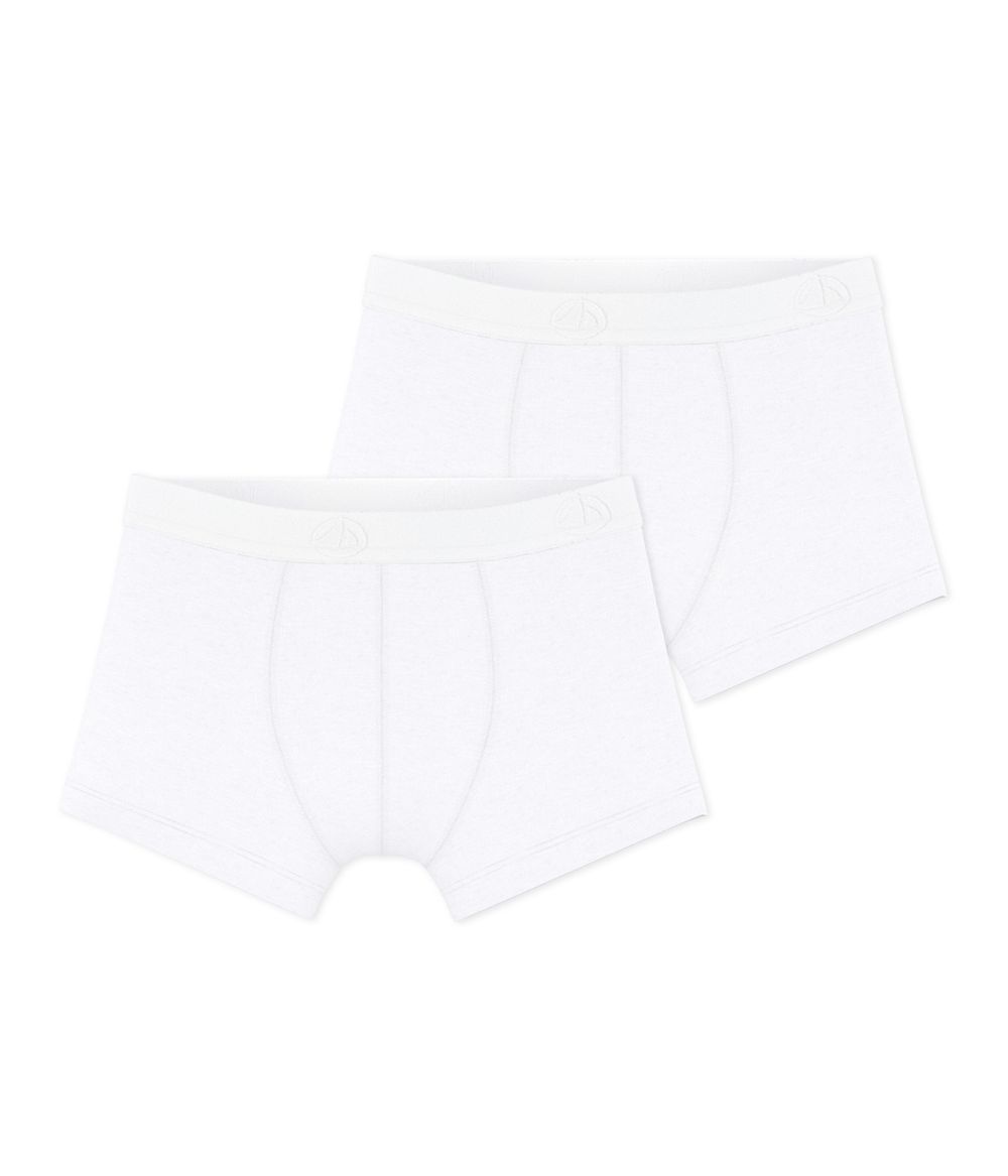 Petit Bateau Boxer Shorts 2 Pcs - White
