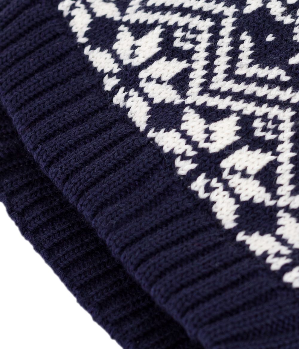 Petit Bateau Kids Woollen Jacquard Hat
