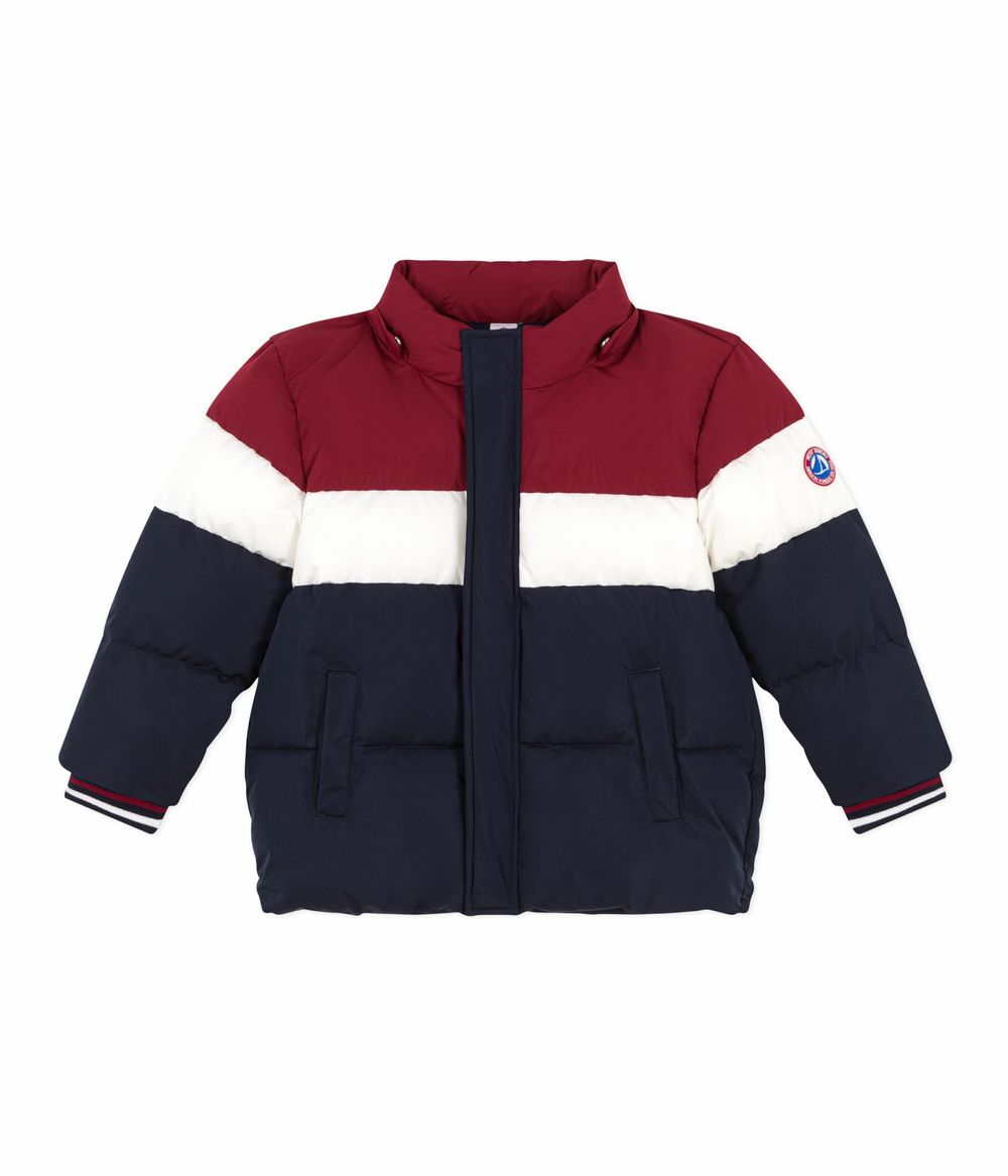 Petit Bateau Boys' Colourblock Puffer Jacket - Multicolor