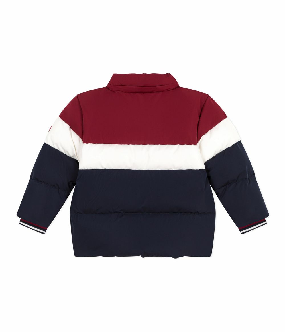 Petit Bateau Boys' Colourblock Puffer Jacket - Multicolor