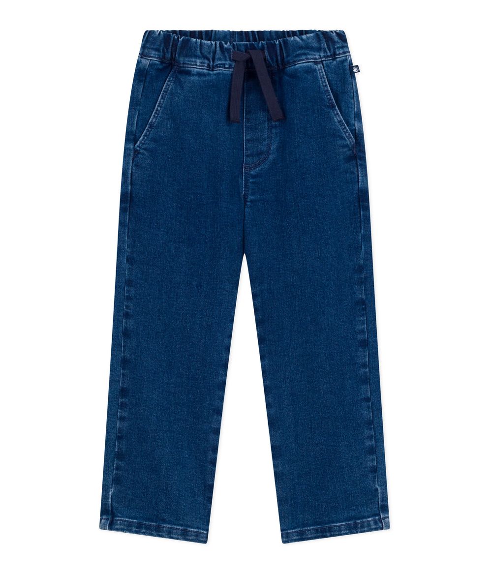 Petit Bateau Boys' Denim Trousers Brut Moyen - Green