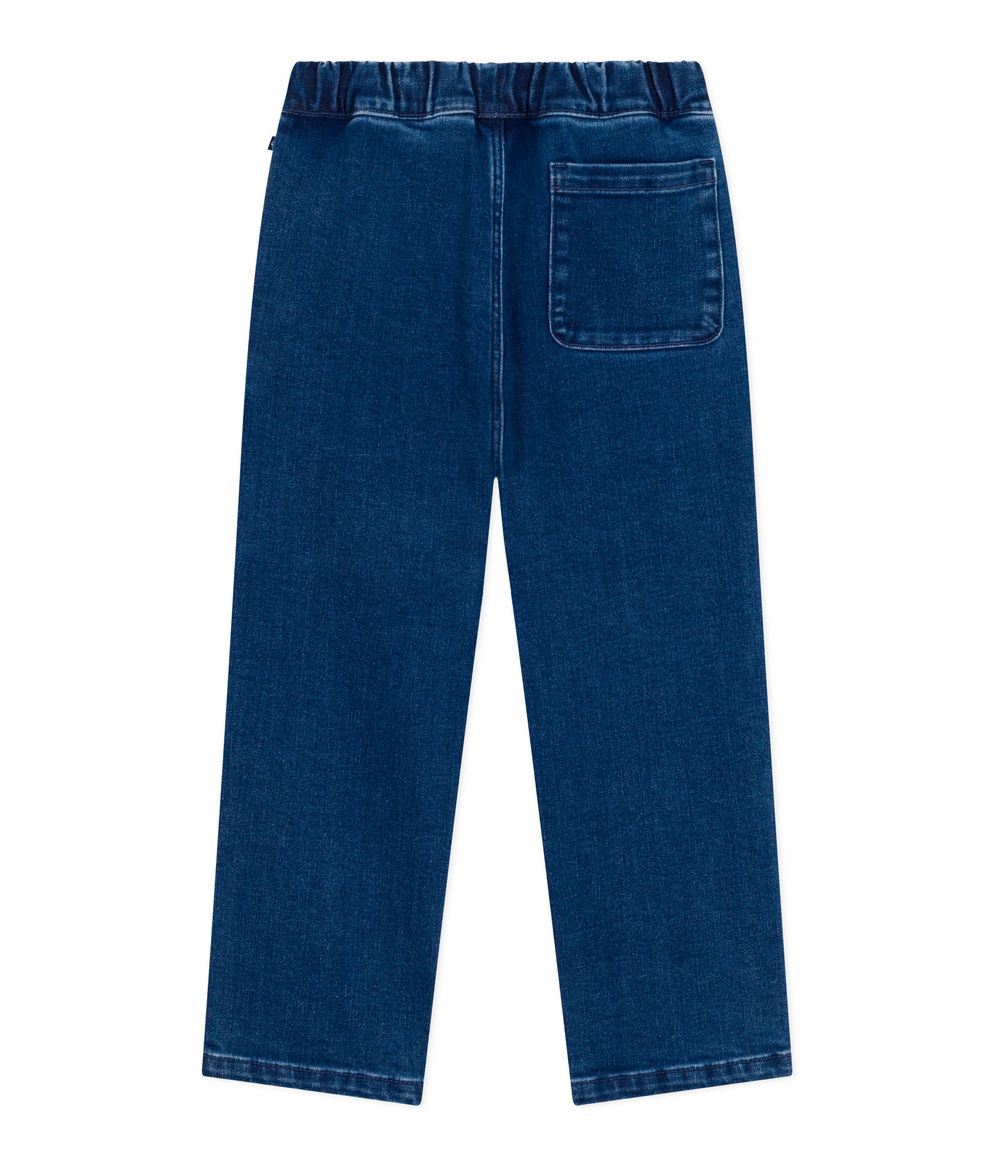 Petit Bateau Boys' Denim Trousers Brut Moyen - Green