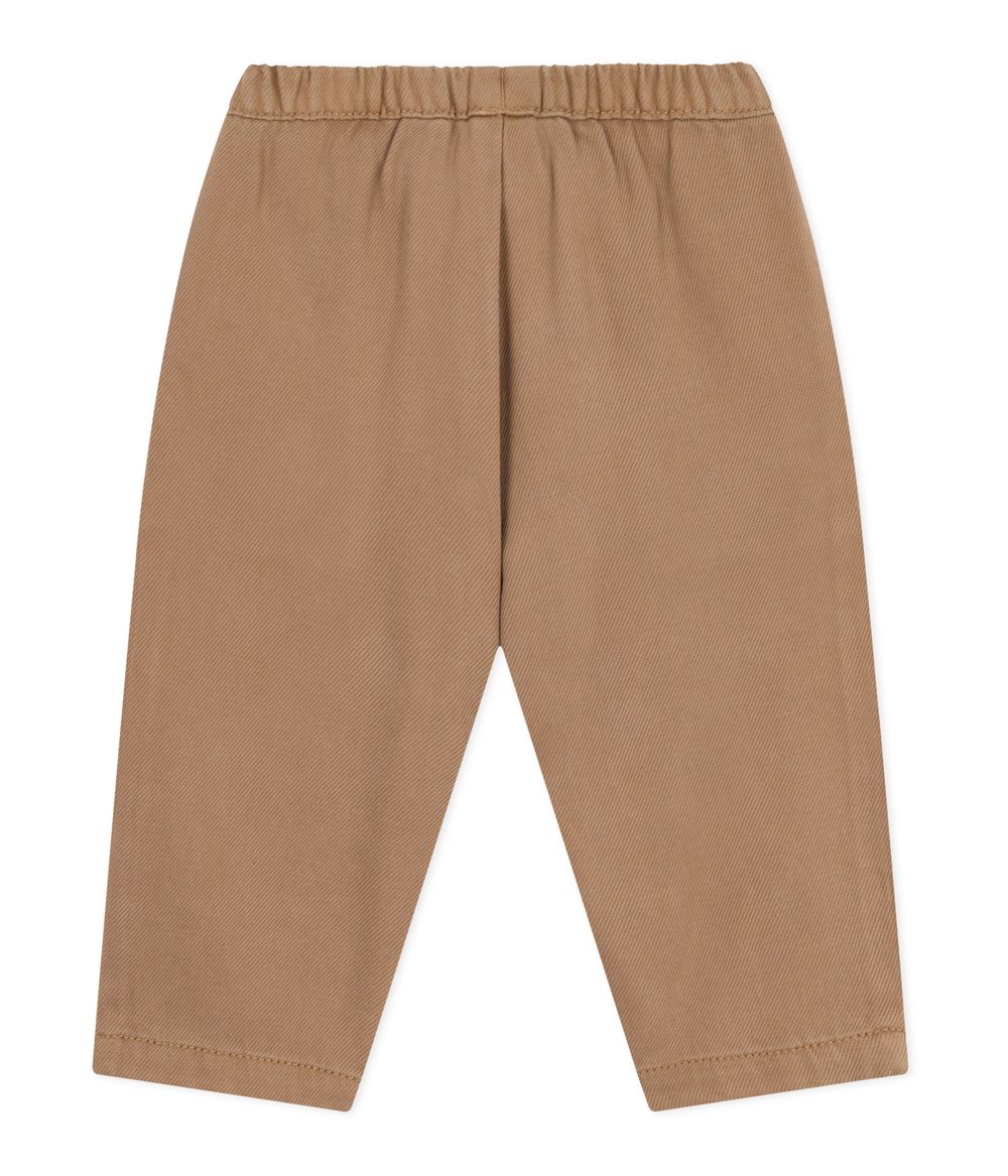 Petit Bateau Baby Boy's Cargo Style Plain Trousers Roche Clair - Brown