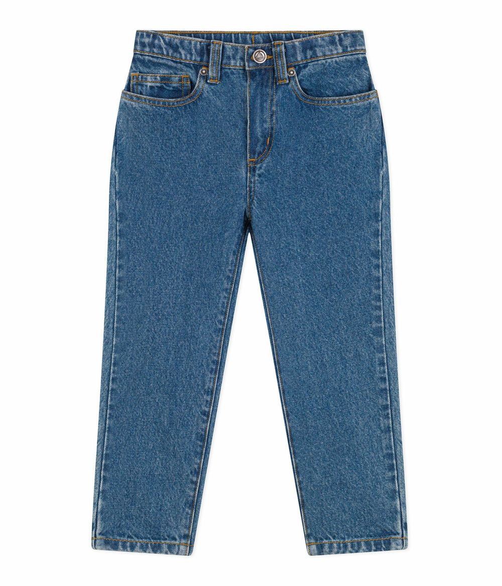 Petit Bateau - Children's Denim Trousers - Bleu Moyen
