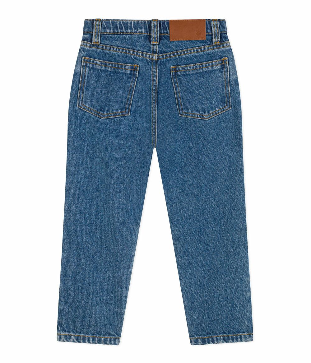 Petit Bateau - Children's Denim Trousers - Bleu Moyen