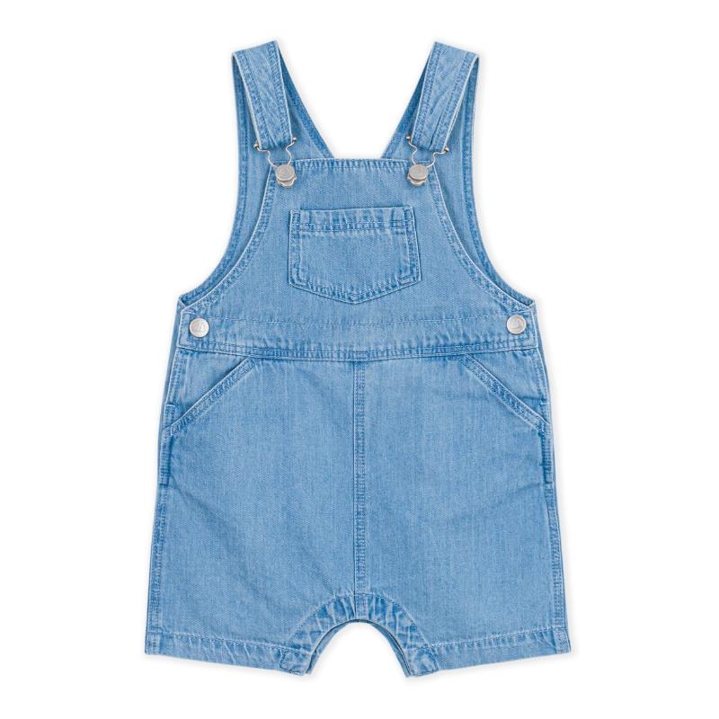 Petit Bateau Babies Denim Dungarees - Blue